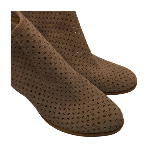 Lucky Brand Women's Brown Suede Heeled Ankle Boots/Booties Size 10M - Picture 3 of 13